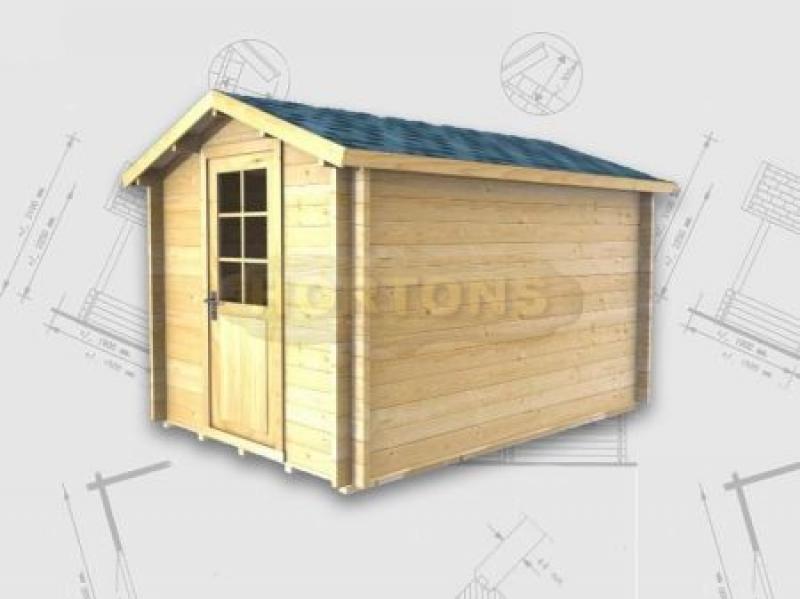 Wickford Log Cabin 28mm 2 x 3m - Click Image to Close
