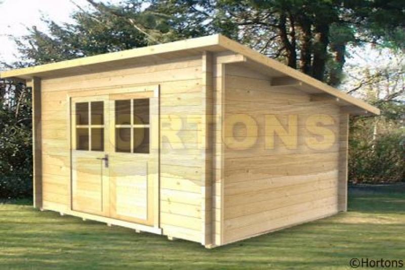 Sarah Log Cabin 28mm 2.5 x 2.5m - Click Image to Close