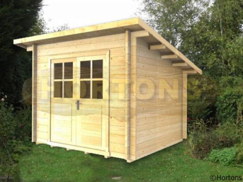 Sarah Log Cabin 28mm 2.5 x 2.5m - Click Image to Close