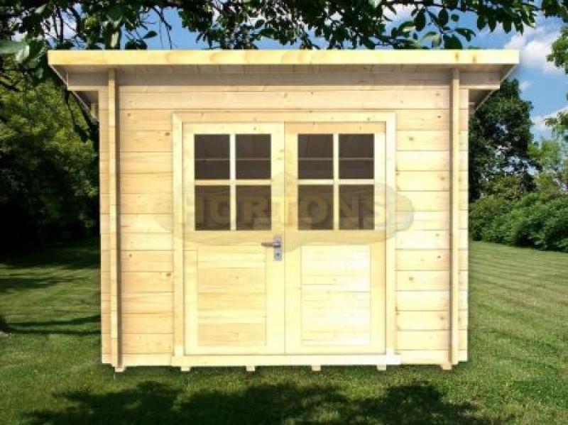 Sarah Log Cabin 45mm 2.5 x 2.5m - Click Image to Close