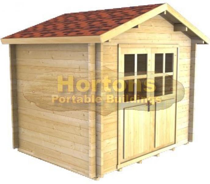 35mm Zoe 2.5x2m Log Cabin - Click Image to Close