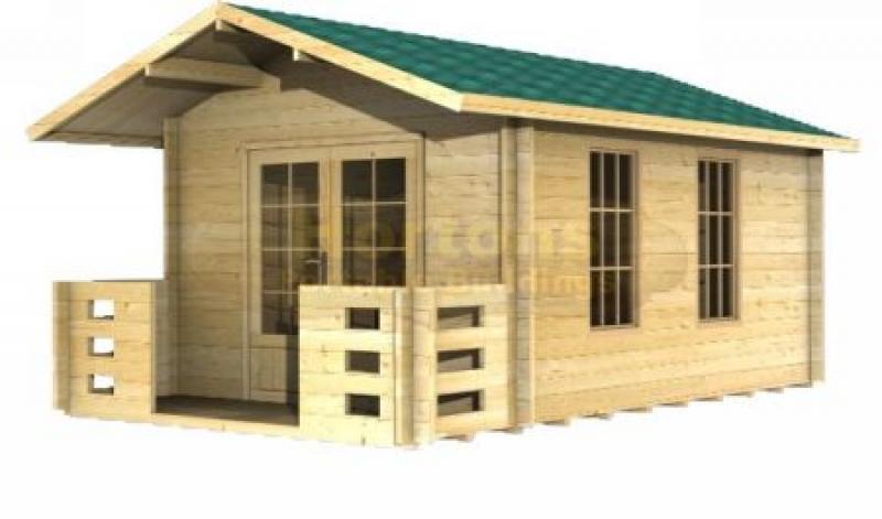 3m x 4m Log Cabin - 45mm Elgiva - Click Image to Close