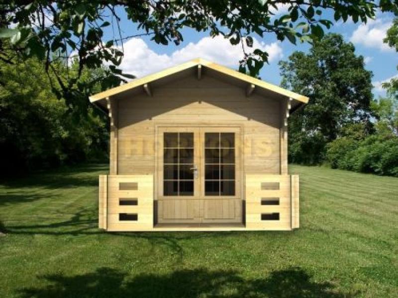 3x8 Sutton 28mm Log cabin - Click Image to Close