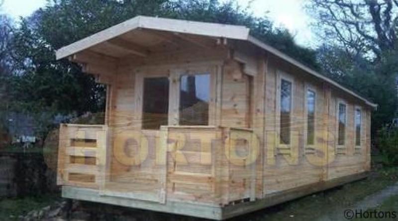 3x8 Sutton 28mm Log cabin - Click Image to Close