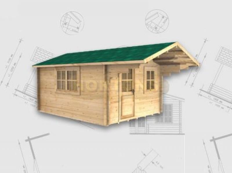 35mm Doncaster 3x4 Log Cabin - Click Image to Close