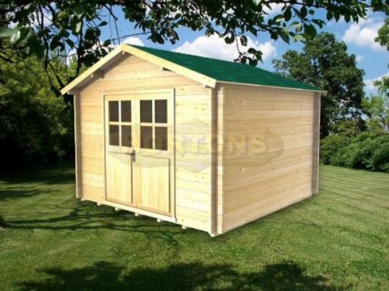 Wokingham 70mm 3.0 x 3.0m Log Cabin - Click Image to Close