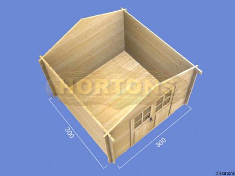 Wokingham 28mm 3x3 log cabin - Click Image to Close