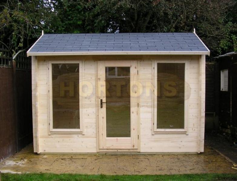 45mm Bradford 3.5m x 2.5m Log Cabin - Click Image to Close