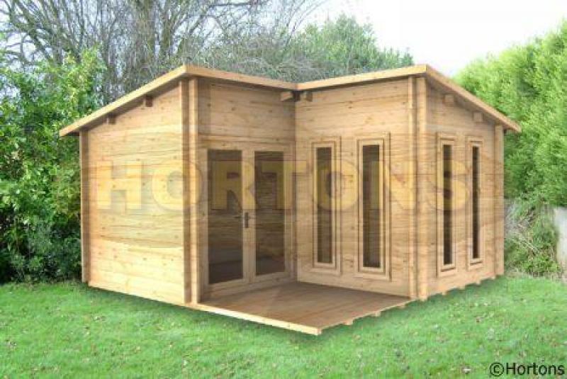 Alton log cabin 35mm, 4x4m - Click Image to Close