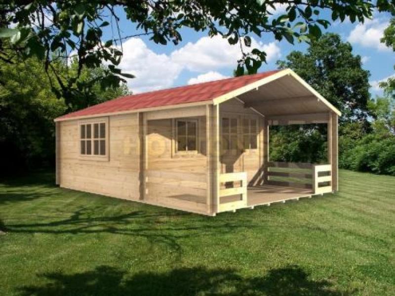 45mm Tonbridge 4 x 4 m log cabin - Click Image to Close