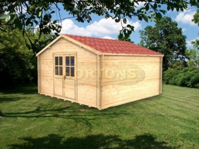 4x4m 28mm Redhill Log Cabin - Click Image to Close