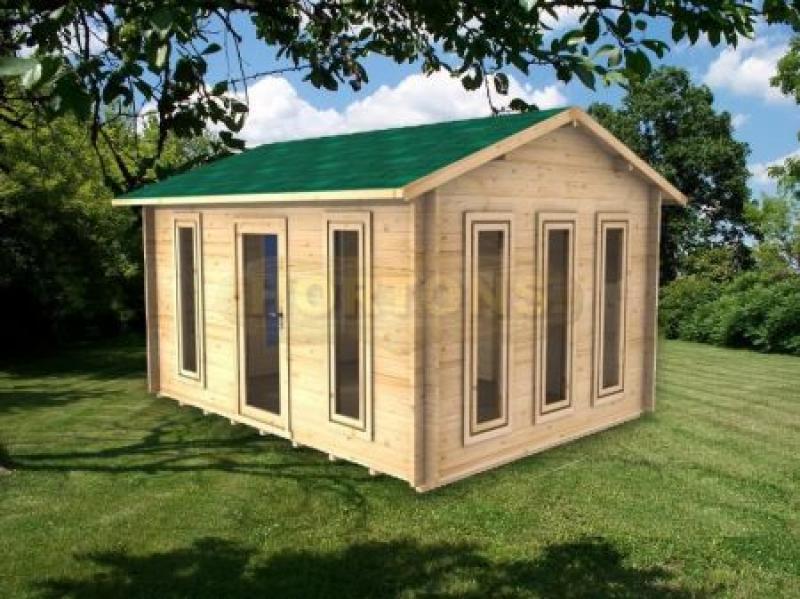 4x3 - 35mm Hove log summerhouse - Click Image to Close