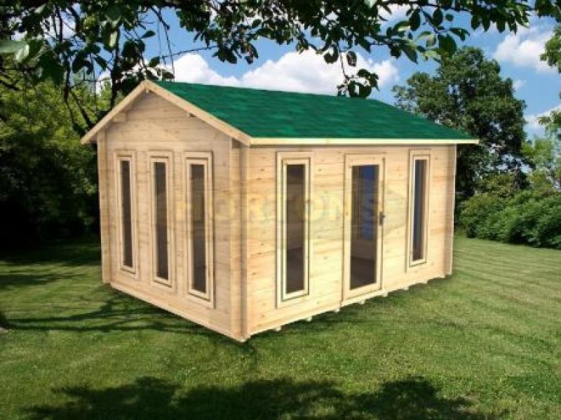 4x3 - 35mm Hove log summerhouse - Click Image to Close