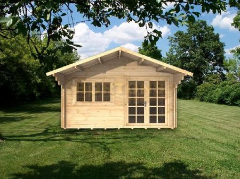 4x3m Leatherhead 35mm log cabin - Click Image to Close