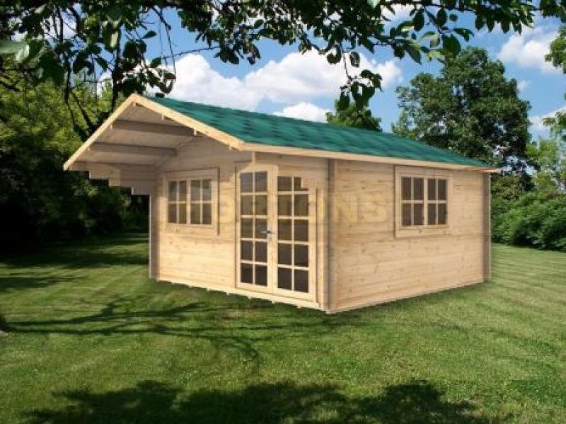 35mm Henry 4x4m log cabin - Click Image to Close