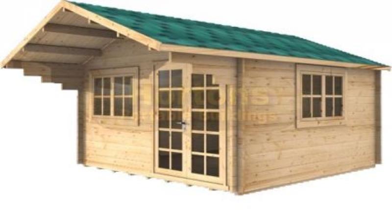 35mm Henry 4x4m log cabin - Click Image to Close