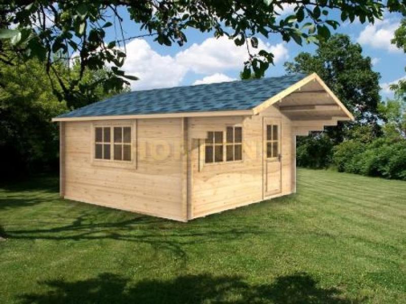 4x4m Log Cabin - Midhurst 35mm single skin walls - Click Image to Close