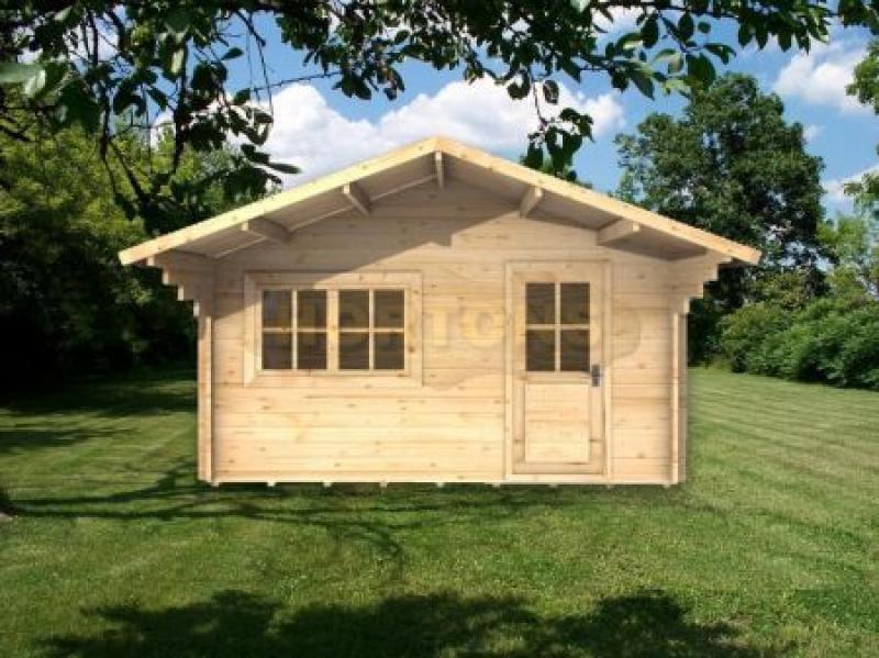 4x4m Log Cabin - Midhurst 35mm single skin walls - Click Image to Close