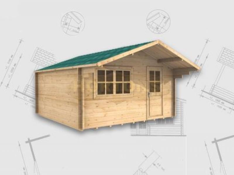 4m x 4m, 45mm Eastleigh log cabin - Click Image to Close