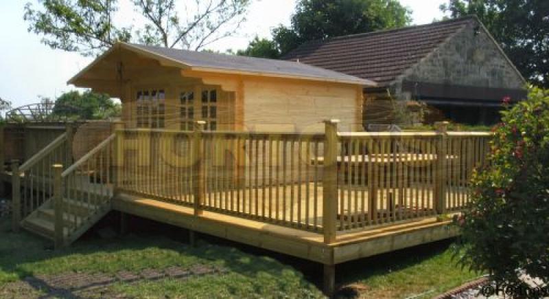 35mm Salisbury 4.5m x 3m Log Cabin - Click Image to Close