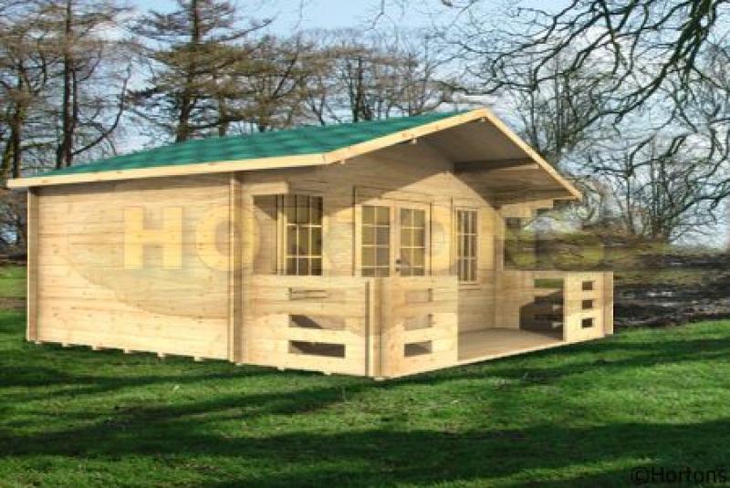 5x3m Huntingdon 35mm log cabin - Click Image to Close