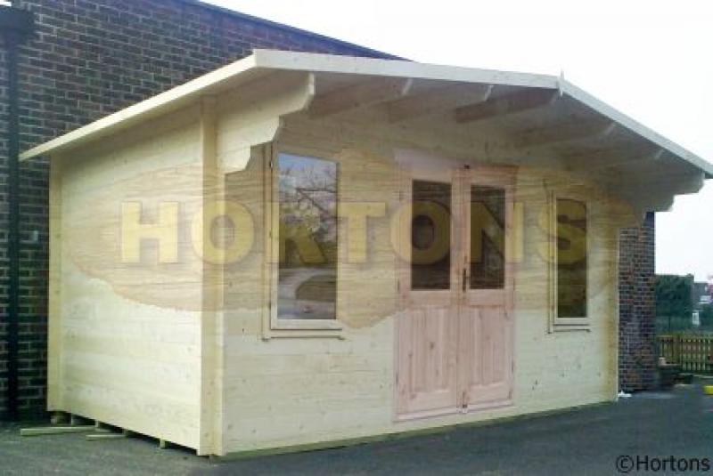 5x3m Huntingdon 35mm log cabin - Click Image to Close