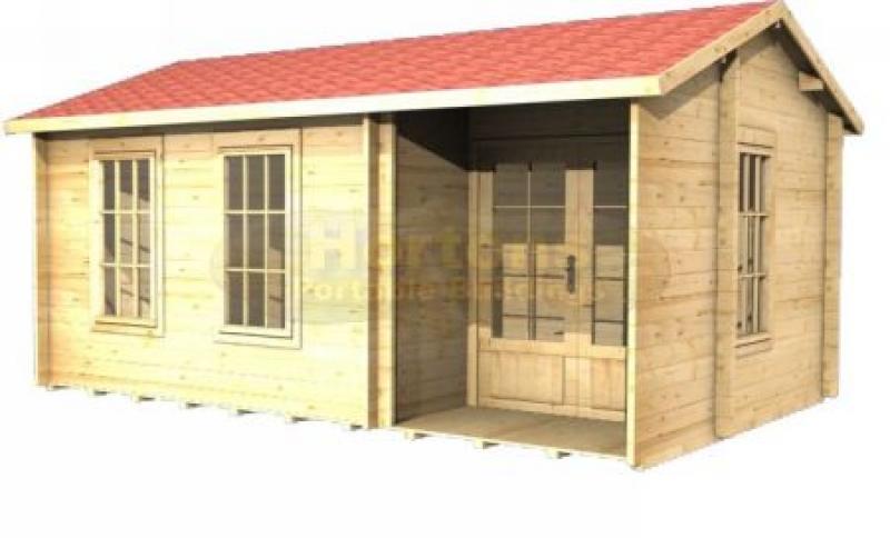 5x3 Nottingham log cabin - 35mm log cabin - Click Image to Close