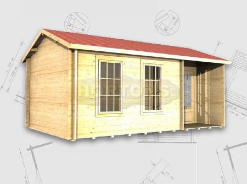 5x3 Nottingham log cabin - 35mm log cabin - Click Image to Close