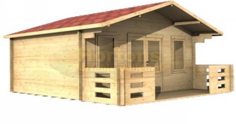 28mm Sevenoaks 5m x 5m Log Cabin - Click Image to Close