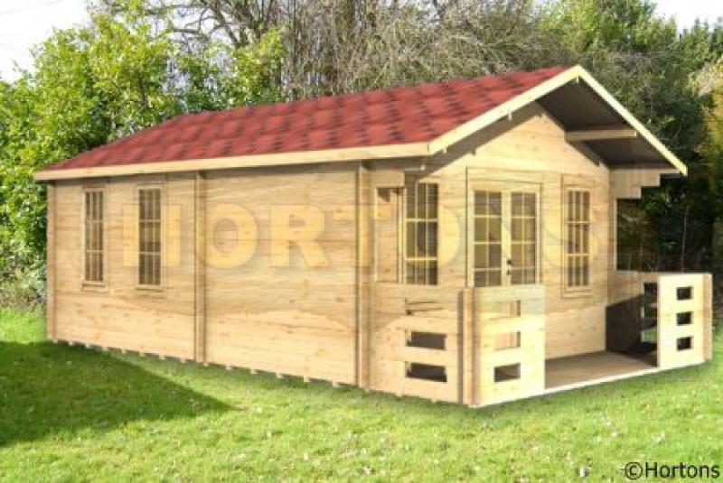 Dorking 70mm - 5x7m log cabin - Click Image to Close