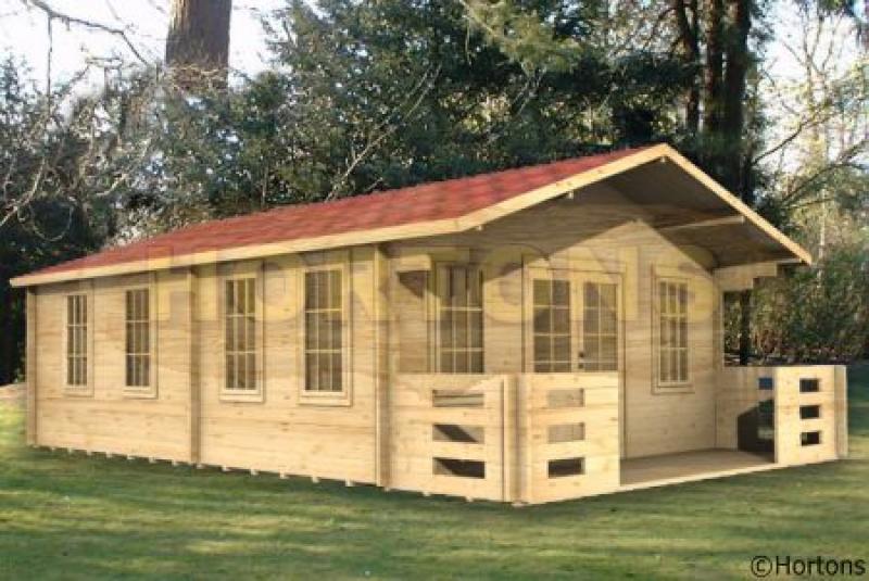 Exeter 60mm 5x8 Log Cabin - Click Image to Close
