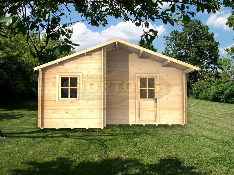 Halifax 45mm 5x4.5m log cabin - Click Image to Close