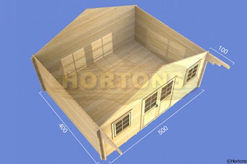 28mm Norwich 5x4m Log Cabin - Click Image to Close