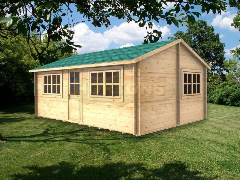 Wimbledon 35mm 6m x 4m log cabin - Click Image to Close