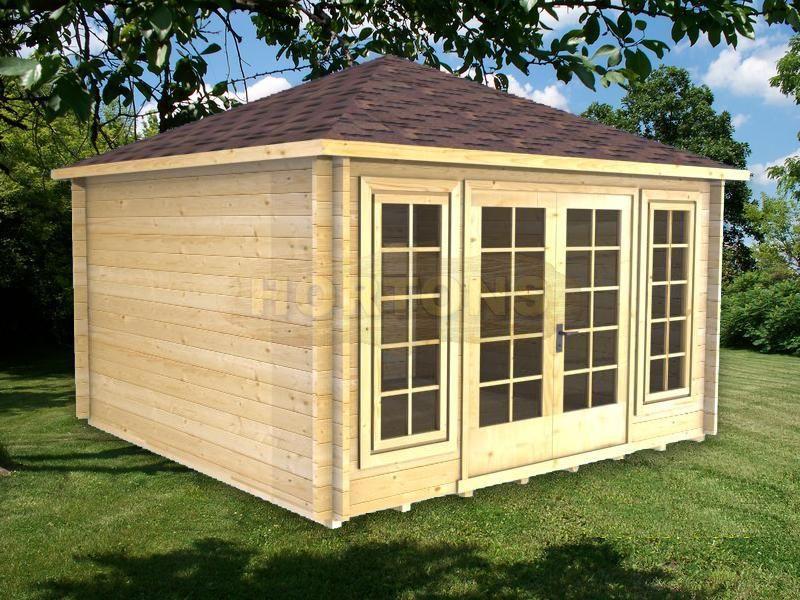 Kidderminster 70mm 3.5 x 3.5m Log Cabin - Click Image to Close