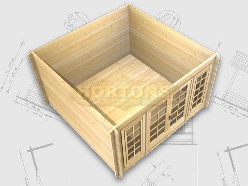 Kidderminster 28mm 3.5 x 3.5m - pyramid roof - Click Image to Close