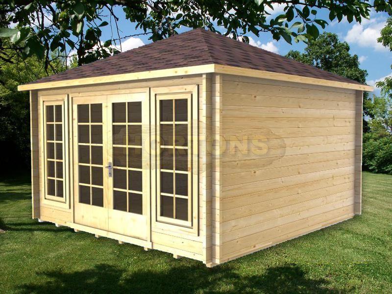 Kidderminster 70mm 3.5 x 3.5m Log Cabin - Click Image to Close