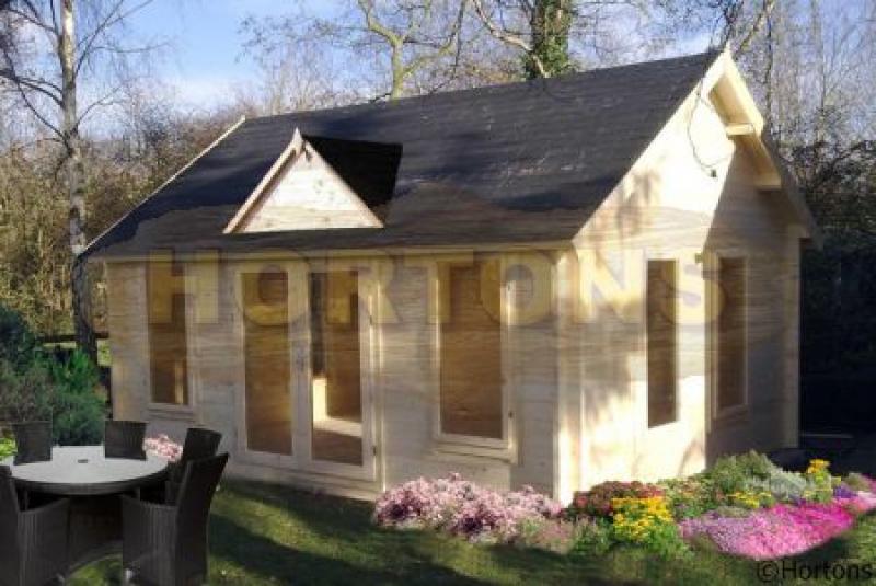 The Pavilion 45mm 5x4 Log Cabin - Click Image to Close
