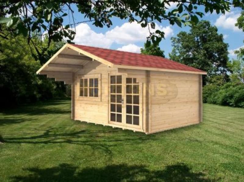 4x4m Marlow - 35mm log cabin - Click Image to Close